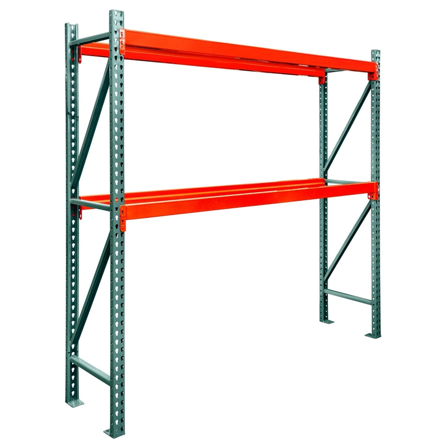 2-Tier Teardrop Pallet Rack Starter Units - 24"d x 72"h