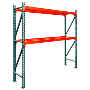 2-Tier Teardrop Pallet Rack Starter Units - 36"d x 120"h