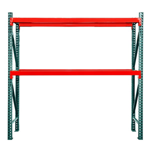 2-Tier Teardrop Pallet Rack Starter Units - 24"d x 72"h