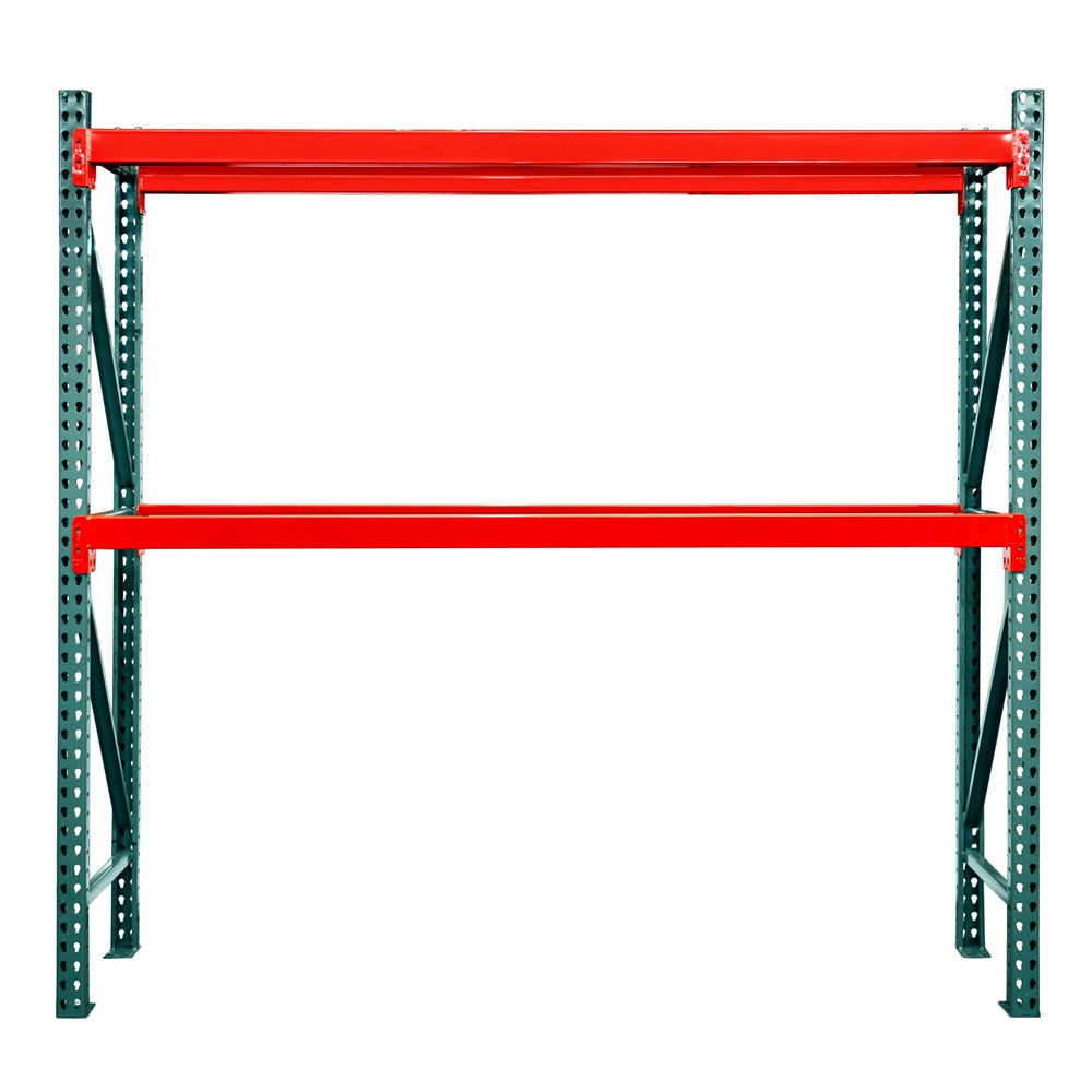 2-Tier Teardrop Pallet Rack Starter Units - 36"d x 120"h