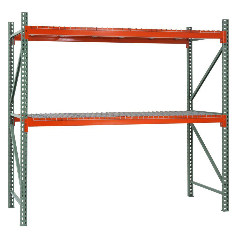 2-Tier Teardrop Pallet Rack Starter Units - 36"d x 96"h