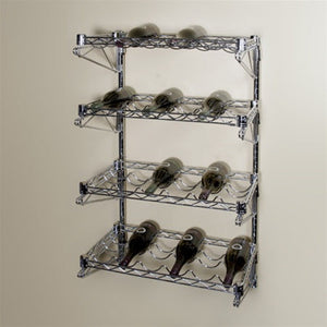 Wall Mounted Wine Racks with 4 Shelves