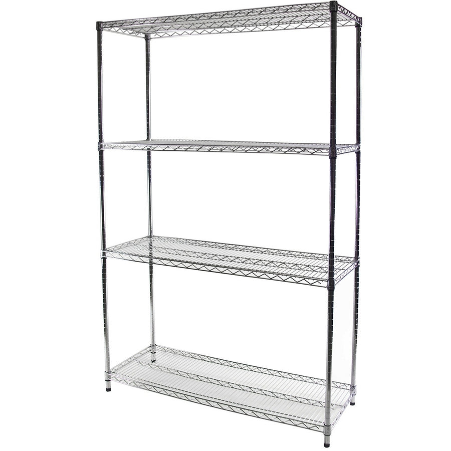 18"d x 54"w Chrome Wire Shelving w/ 4 Shelves