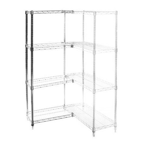 Chrome Wire Shelving Add-On with 4 Shelves - 21"d x 30"w x 54"h (WS213054-A)