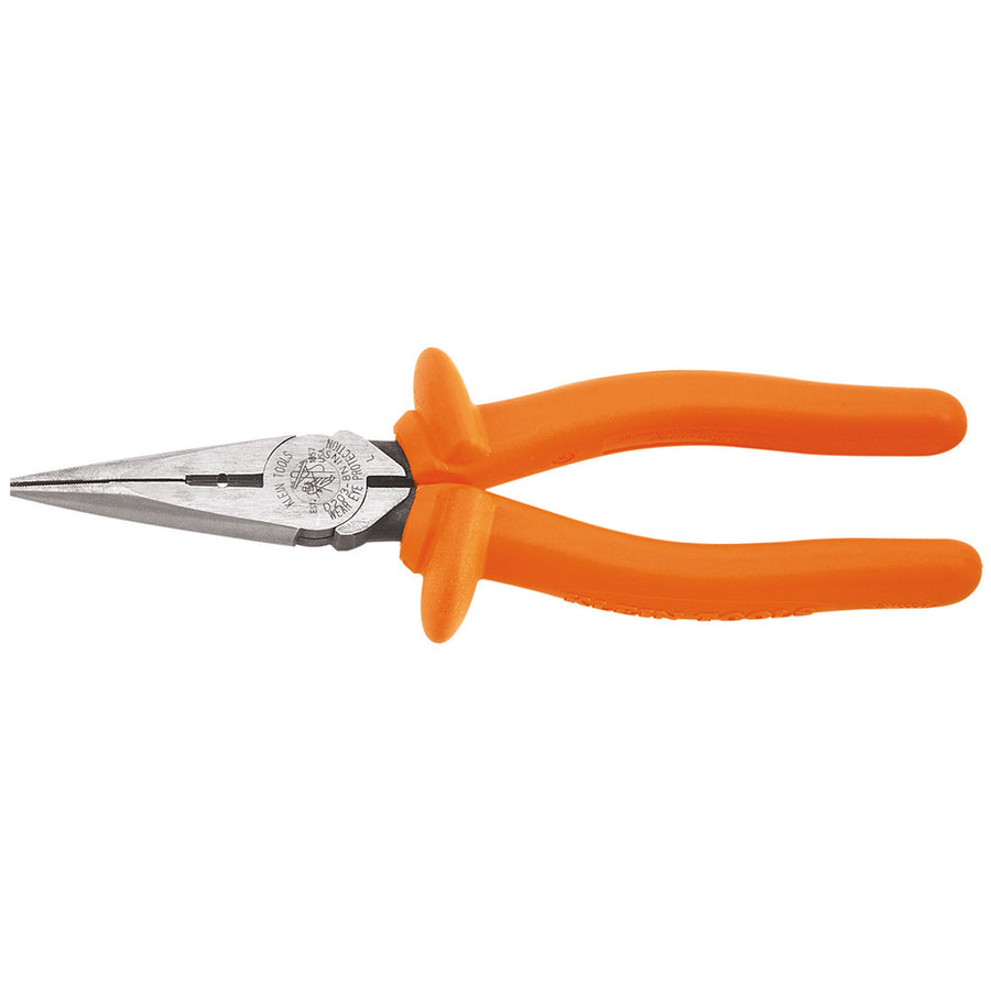 Klein Long Nose Pliers, Insulated, 8-Inch (D203-8-INS)