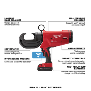 Milwaukee M18™ FORCE LOGIC™ 12 Ton Utility Crimper Kit (2778-22)