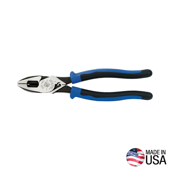 Klein Lineman's Pliers, Fish Tape Pull/Crimping, 9-Inch (J2000-9NECRTP)