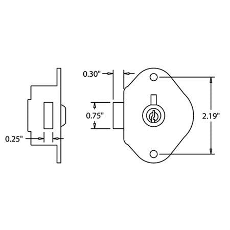 Dead Bolt Key Lock