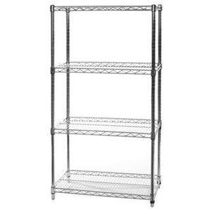 18"d x 63"h Poly-Z-Brite Rust-Proof 4-Shelf Units