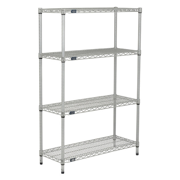 24"d Silver EP Wire Shelving