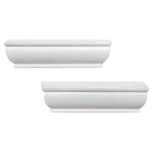 4"d x 8"w Two pack Decorative Floating Shelves