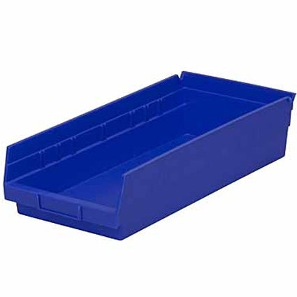 Blue 4"h Nesting Shelf Bins