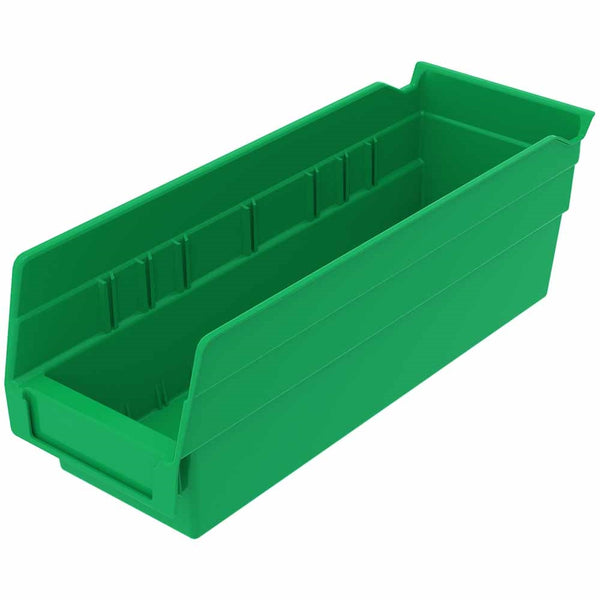 Green 4"h Nesting Shelf Bins