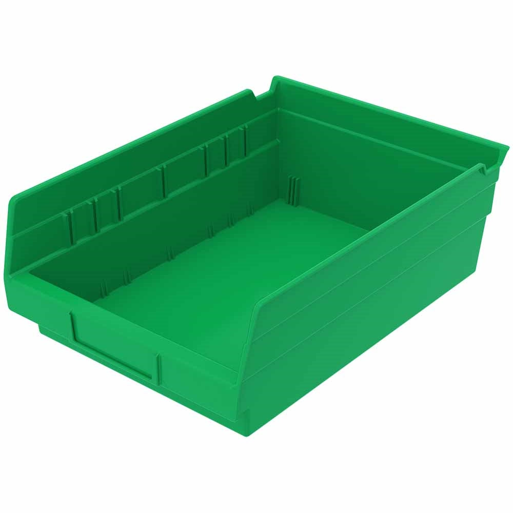 Green 4"h Nesting Shelf Bins