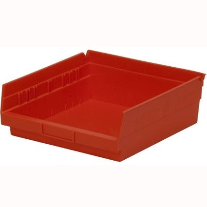 Red 4"h Nesting Shelf Bins