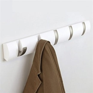 Flip Hook Coat Rack - 5 Hooks