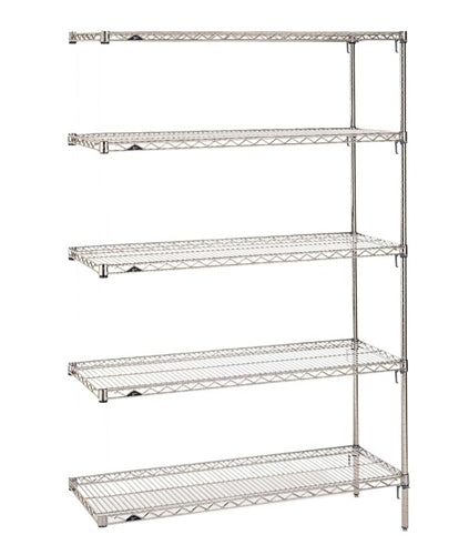 18"d Metro Wire 5-Shelf Add-On Units