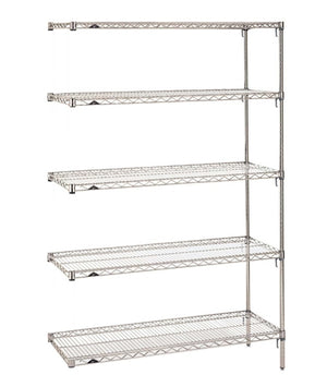 21"d Metro Wire 5-Shelf Add-On Units