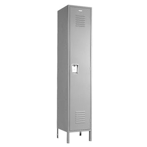 Single Tier Lockers - 12"d x 12"w x 72"h - Gray