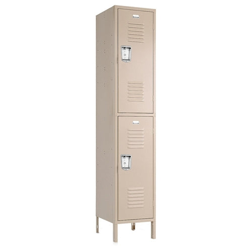 Double Tier Lockers - 15"d x 12"w x 78"h - Champagne