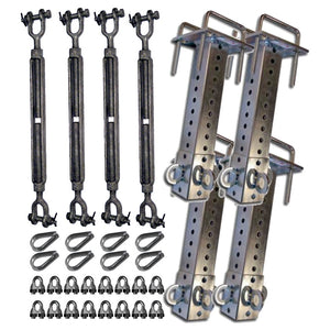 Offset Hardware Kit for Pallet Rack Safety Netting