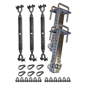 Offset Hardware Kit for Pallet Rack Safety Netting