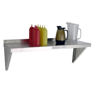 18"d Heavy Duty Aluminum Wall Shelves