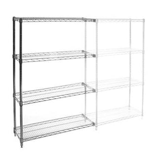 12"d x 54"w Wire Shelving Add-Ons w/ 4 Shelves