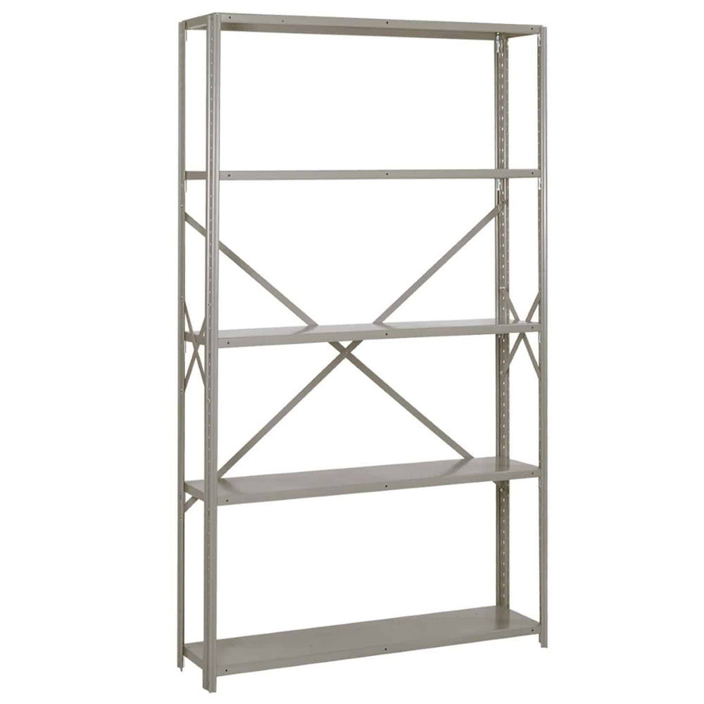 48"w x 84"h Lyon 8000 Series Open Steel Shelving - Heavy-Duty