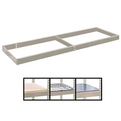 18"d Extra Level Double Rivet Shelving - Parchment