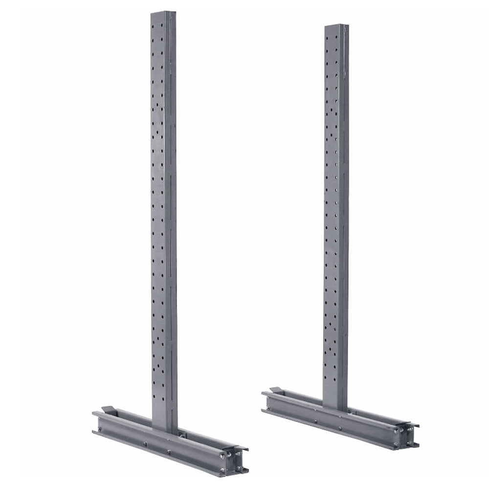 14'h Heavy Duty Double Sided Cantilever Rack Uprights