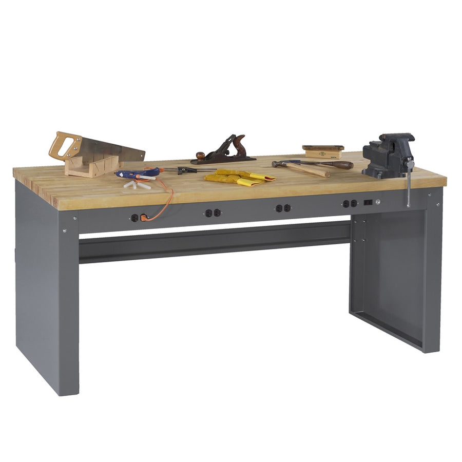 Electric Workbench w/ Hardwood Top