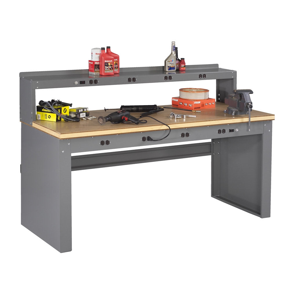 Electric Workbench w/ Electric Riser & Compressed Wood Top