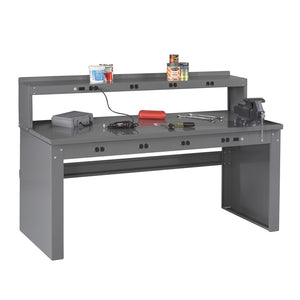 Electric Workbench w/ Electric Riser & Steel Top