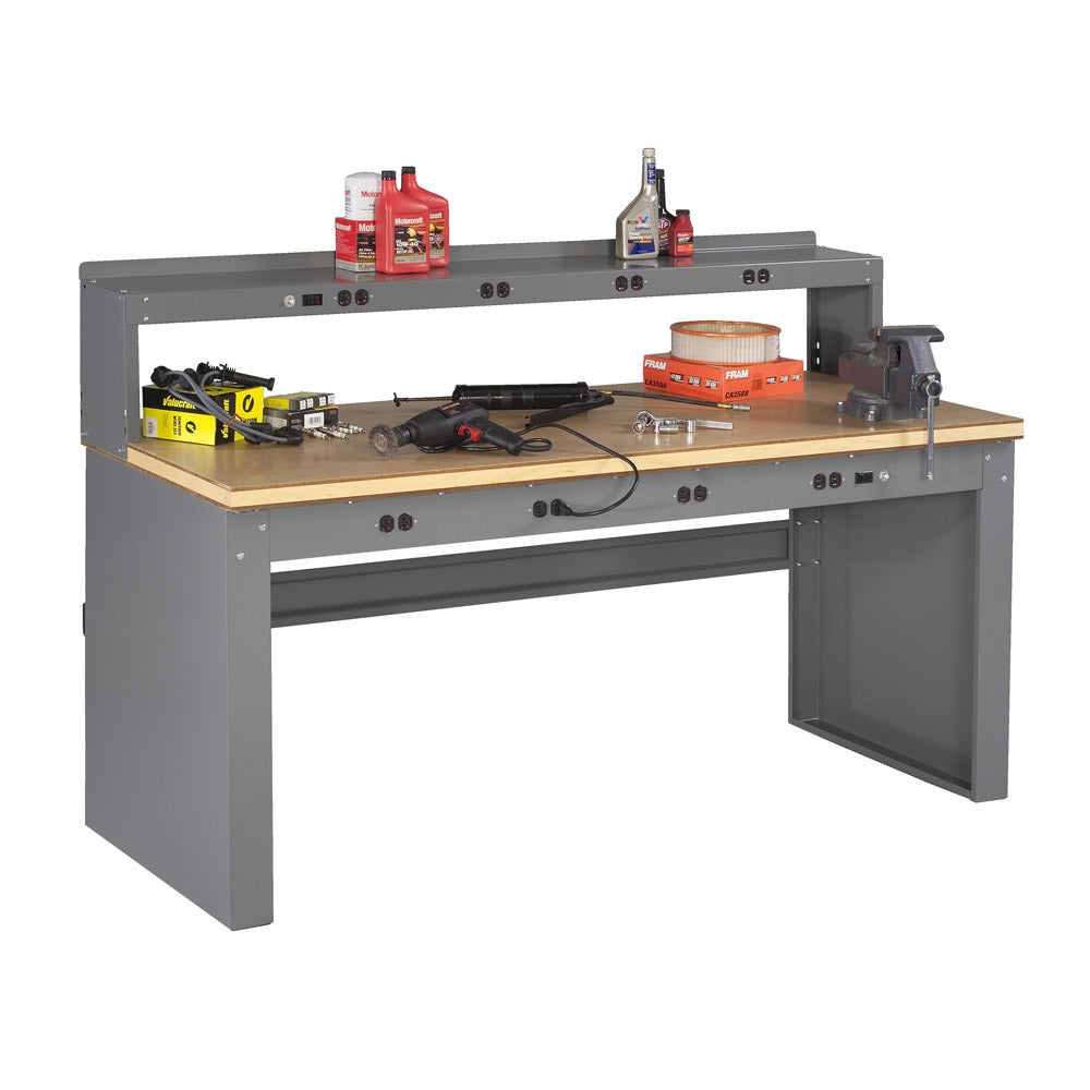 Electric Workbench w/ Electric Riser & Compressed Wood Top