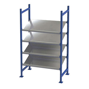 4-Level Gravity Flow Racks w/ Tilted Pick Shelves - 24"d x 84"h