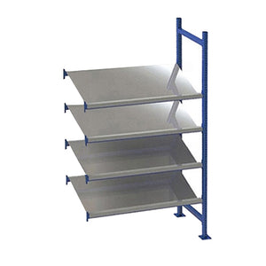 4-Level Gravity Flow Racks w/ Tilted Pick Shelves - 24"d x 84"h