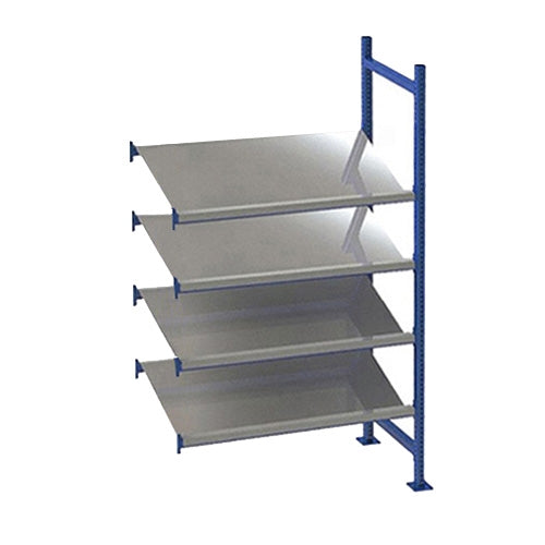 4-Level Gravity Flow Racks w/ Tilted Pick Shelves - 24"d x 72"w x 84"h