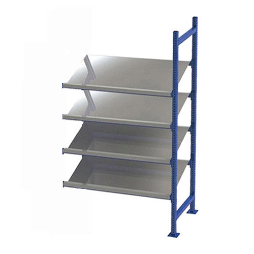 4-Level Gravity Flow Racks w/ Tilted Pick Shelves - 24"d x 96"w x 84"h