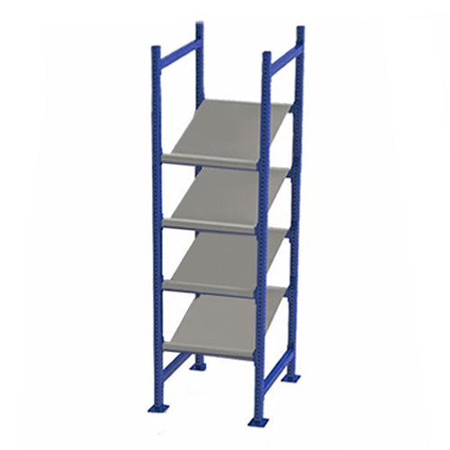 4-Level Gravity Flow Racks w/ Tilted Pick Shelves - 48"d x 84"h