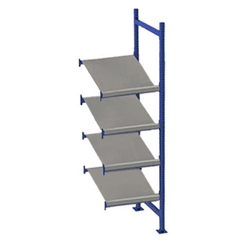 4-Level Gravity Flow Racks w/ Tilted Pick Shelves - 48"d x 84"h