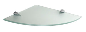 10"d x 10"w Glass Corner Shelf