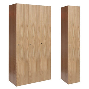 All-Wood Club Lockers - Single Tier