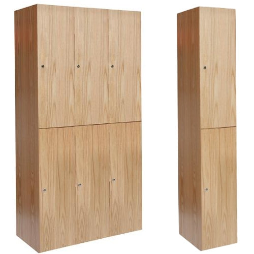 All-Wood Club Lockers - Double Tier