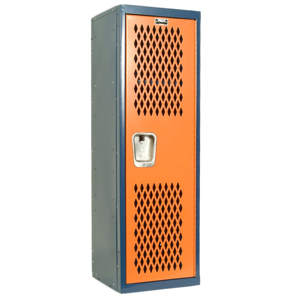 Dark Blue and Orange Home Team Locker