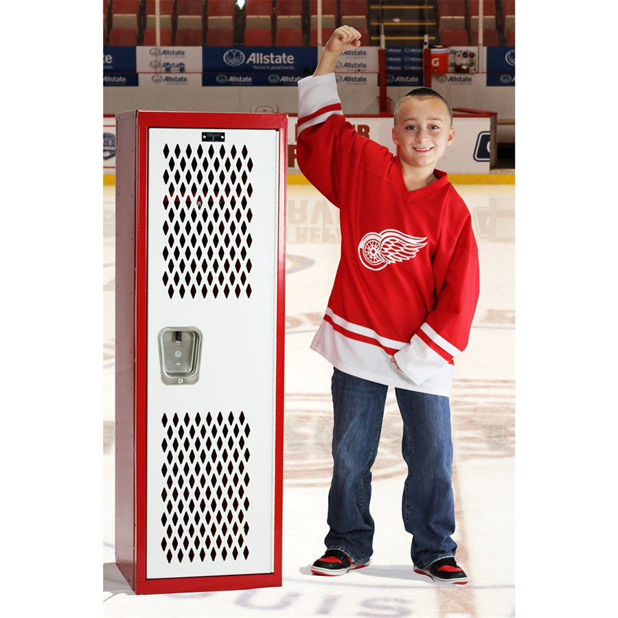 Red and White Home Team Locker