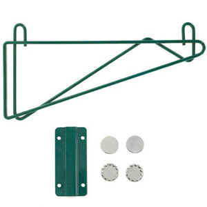 Green Epoxy Single Wall Mount Brackets