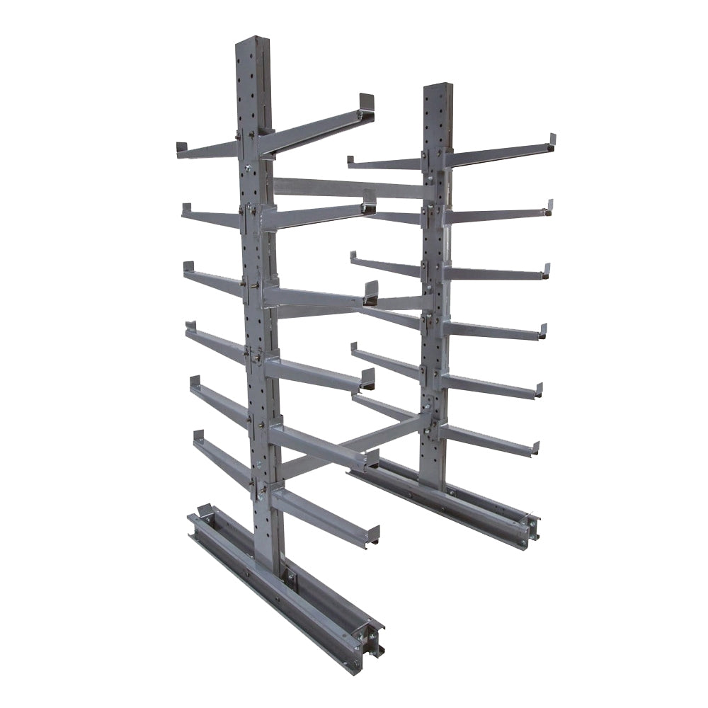 10' Heavy Duty Double Sided Cantilever Rack w/ 12" Arms - Starter Unit