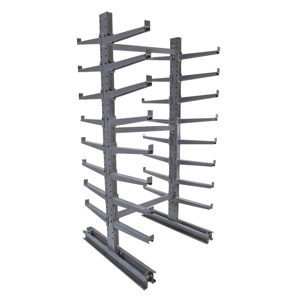 12' Heavy Duty Double Sided Cantilever Rack w/ 24" Arms - Starter Unit