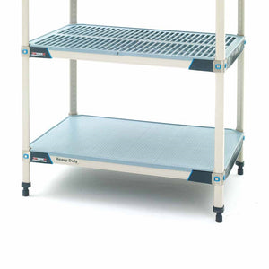 24"d MetroMax i Antimicrobial Heavy-Duty Shelf w/ Grid Mat